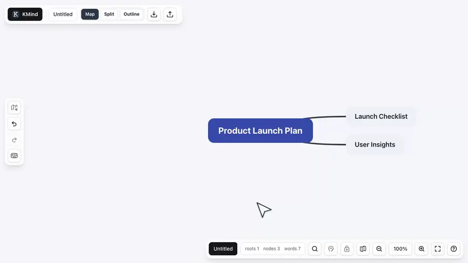 Animation of adding a todo to a KMind Zen node from the context menu
