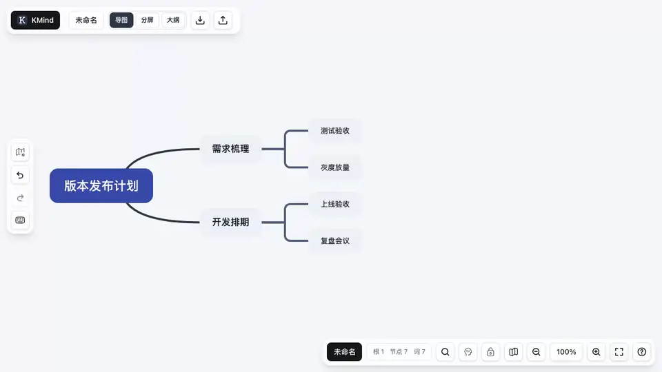 KMind Zen 中搜索关键词并全部替换的动图